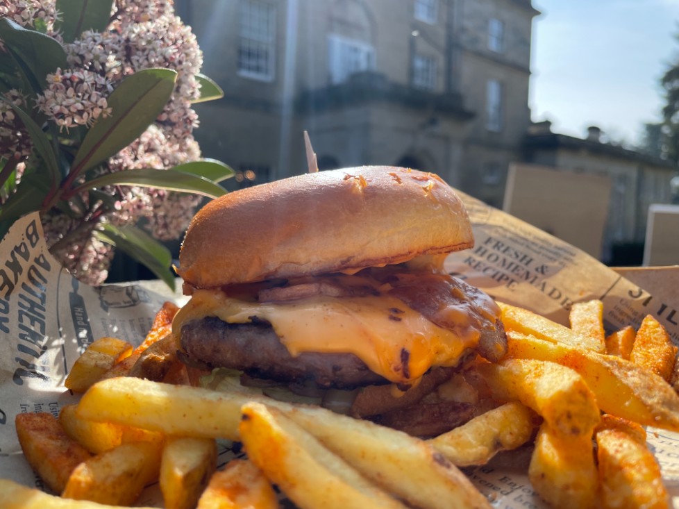 Burger and Chips in Hursley