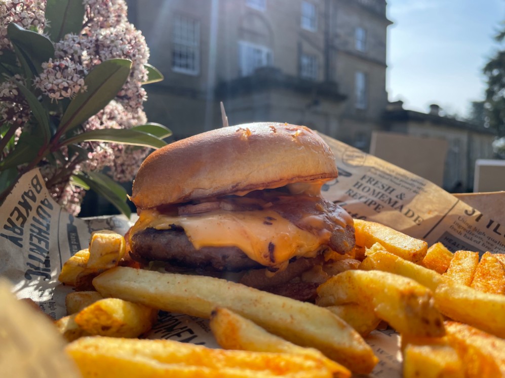 Burger and Chips in Dippenhall