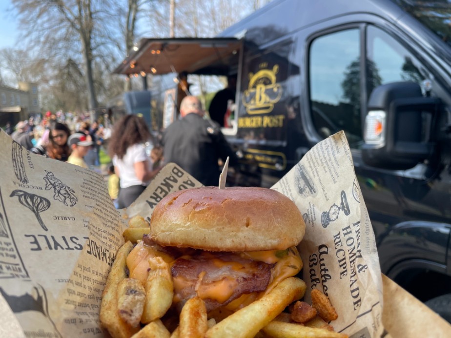 Burger and Chips in St Michael