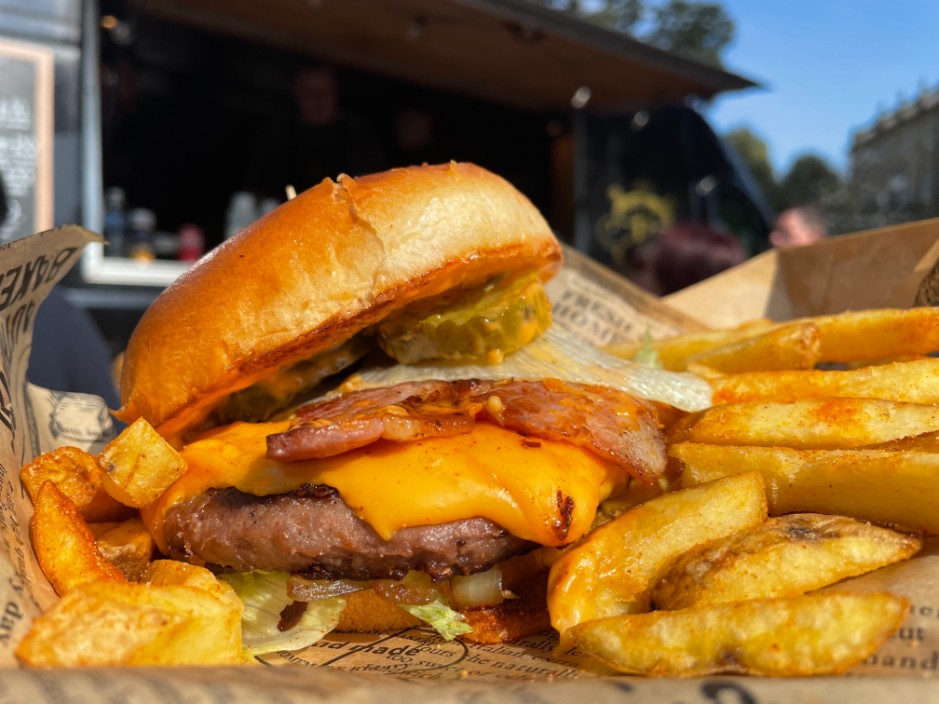 Burger and Chips in Ugley