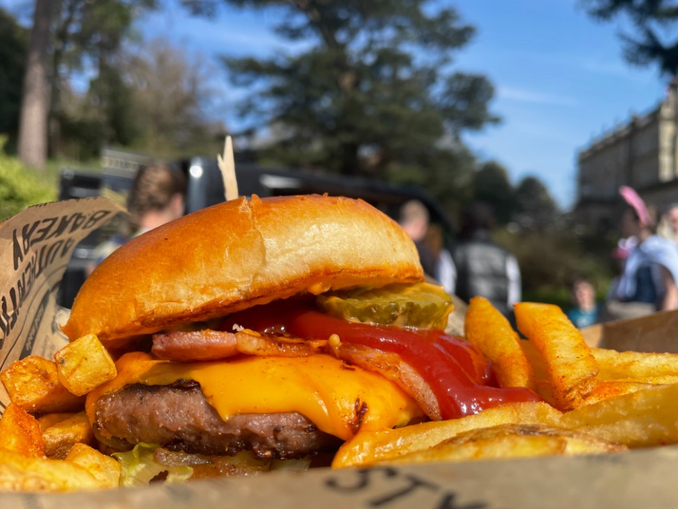 Burger and Chips in Whiteknights