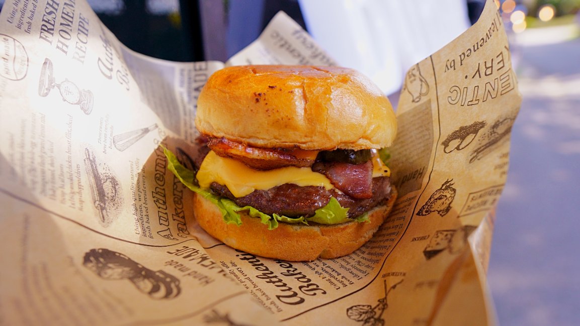 Burger and Chips in Borley Green