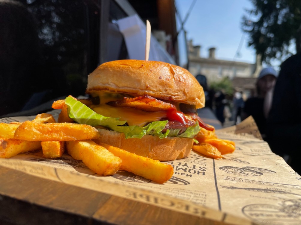 Burger and Chips in Minster