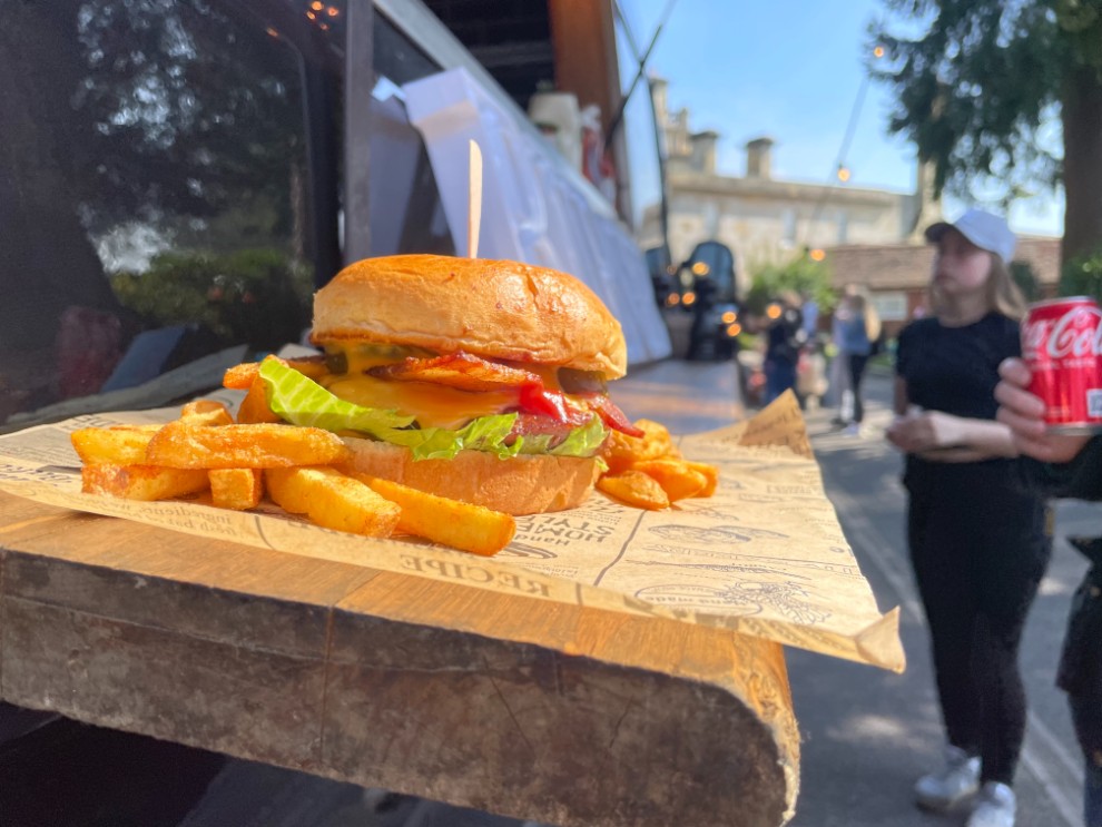 Burger and Chips in Slade Green