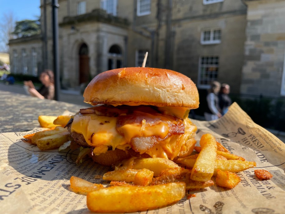 Burger and Chips in Newney Green